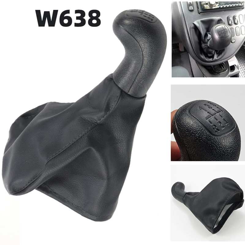 For Mercedes Benz Sprinter W906 2003 2006 2007 2008 2009-2013 Car LHD PU Leather Manual Shift Gear Knob Lever Gaitor Boot Cover