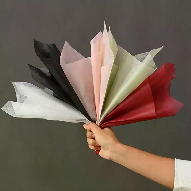 38 Sheets Milk Cotton Floral Wrapping Paper Suitable for Flower Packaging Wedding Decoration Gift Bouquet Wrappers DIY Crafts