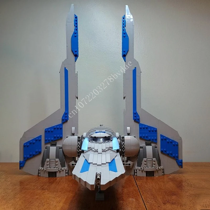 

1677 шт. мандалорские рукавицы, звездный истребитель, космическая война, военные MOC, космический корабль, боевая модель, строительные блоки, сделай сам, образовательная модель, подарок