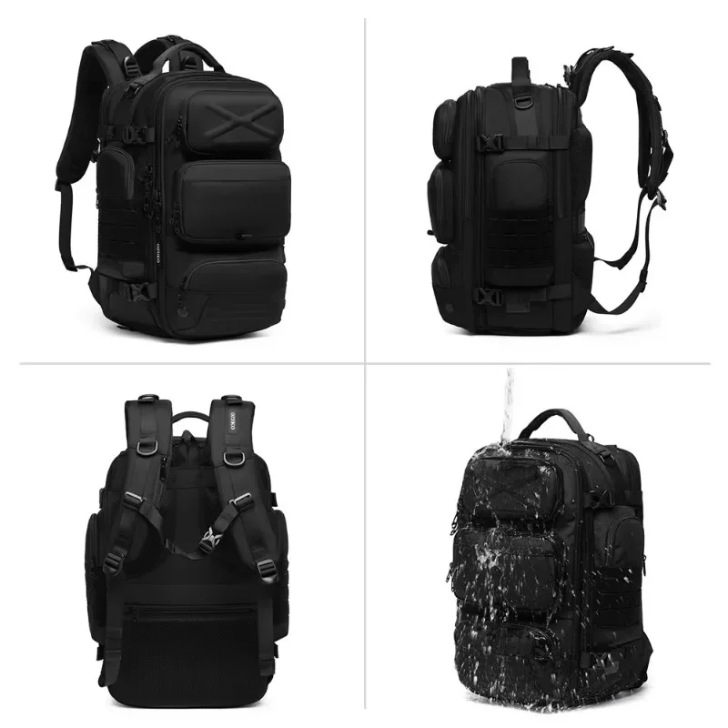 Stylish Waterproof Men's Outdoor Travel Bag Multifunctional Business Laptop Backpack with USB Charging Port Bag