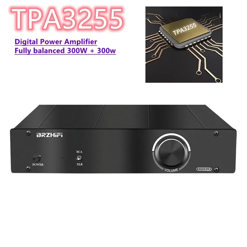 

Tpa3255 Amp 2.0 Channel 300w+300w Xlr Fully Balanced Input Fully Balanced Output Digital Power Amplifier