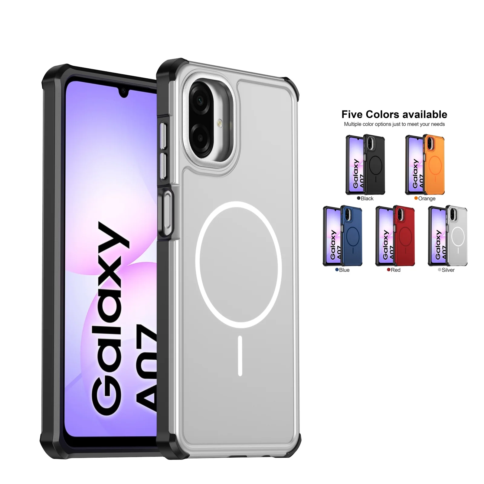 No Wireless Charging/Shock-Proof Phone Case for Samsung Galaxy A36 A37 A56 A57  A07 A06 A17 A26 Magnetic Protective Cover