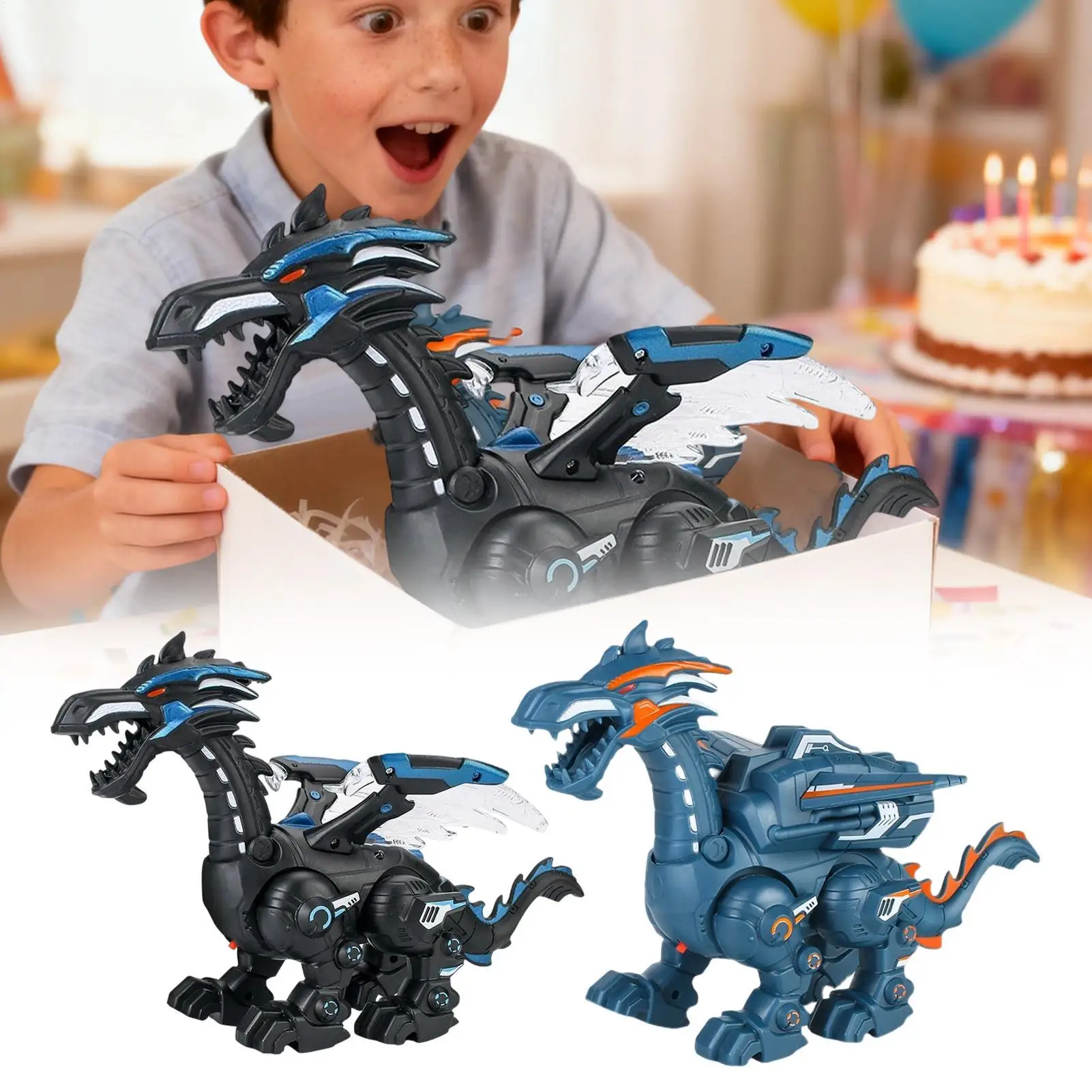 

Передвижная игрушка-динозавр, обучающая игра с распылителем, прогулочный робот-динозавр, игрушки для мальчиков и девочек 3-12 лет, вечеринка по случаю дня рождения, дома