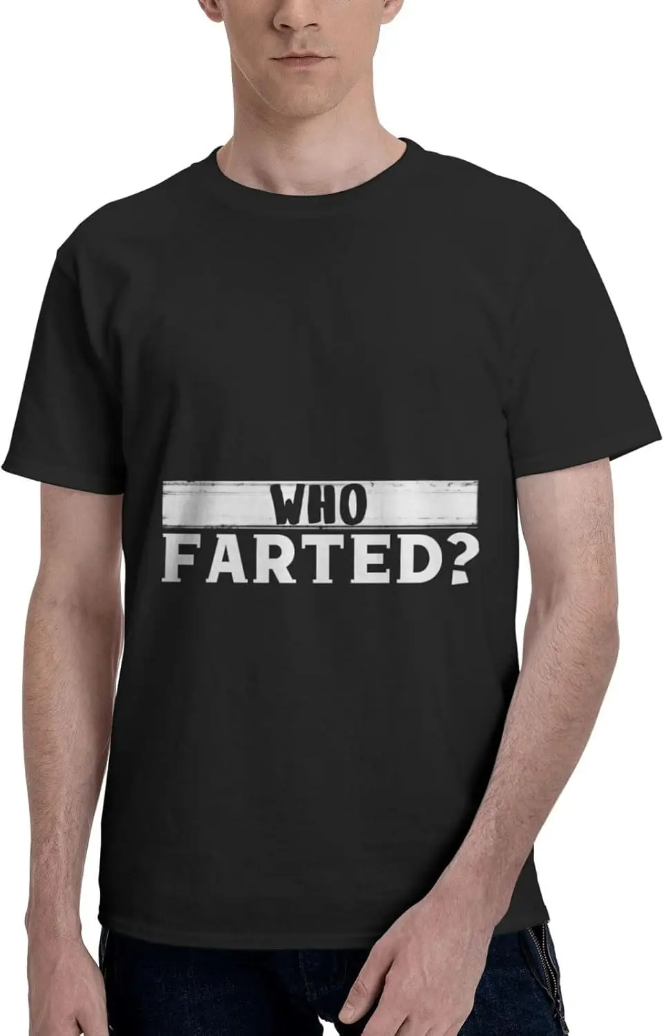 Who Farted T Shirt Men'S Short Sleeve Tops