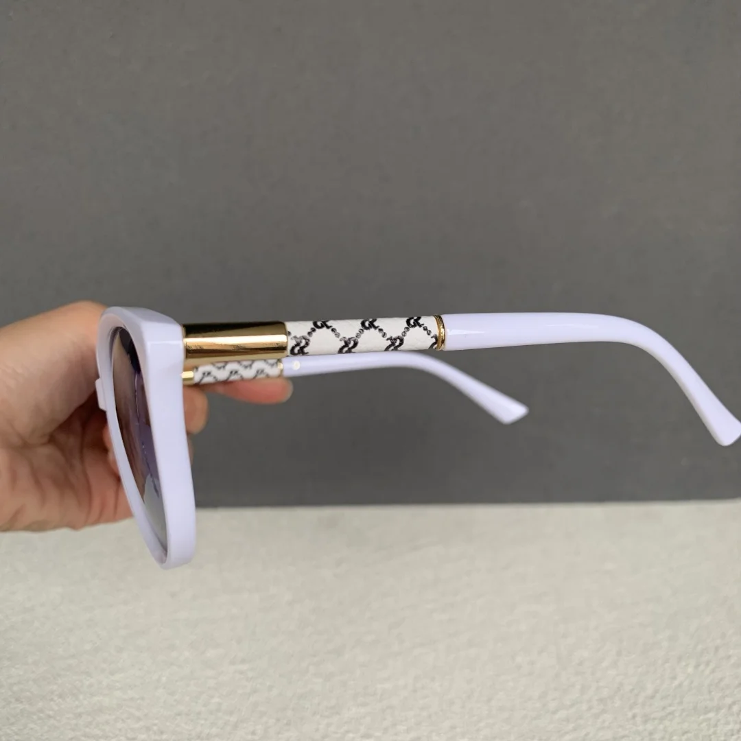 Vintage Cat Eye Sunglasses Women Fashion Designer Polarized Women's Sun Glasses White Black Female Shades Accessories Anti-UV400