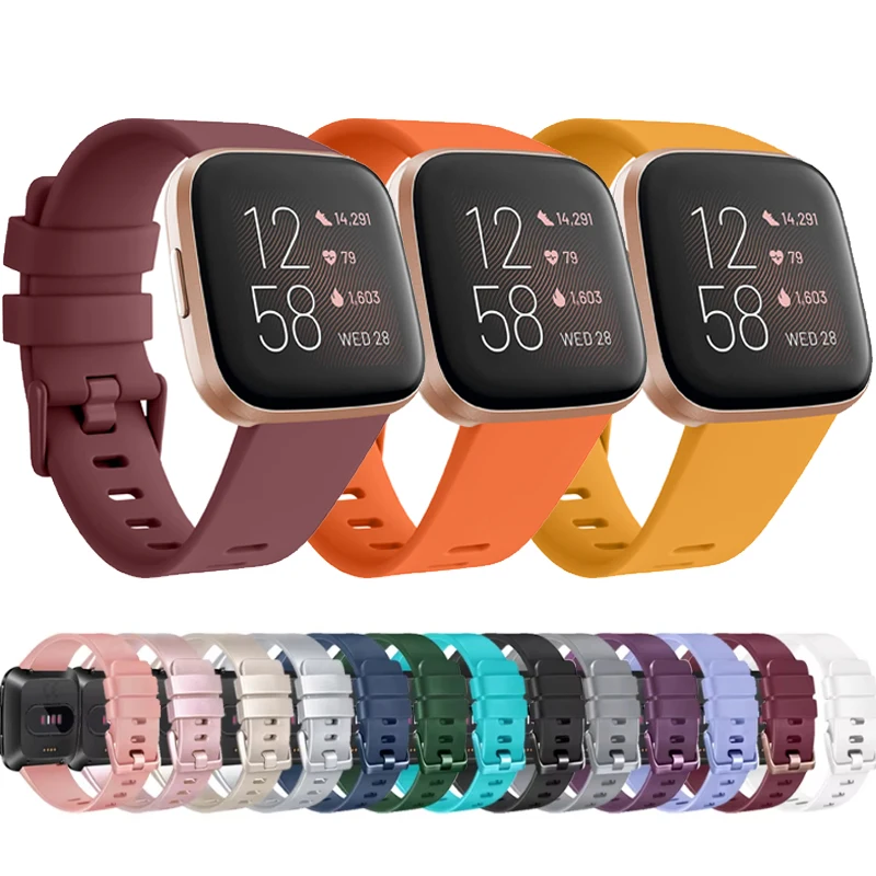 Silicone Watch Band for Fitbit Versa1/2 Versa SE Strap Replacement Bracelet for Fitbit Versa Lite Bands Versa 2 Correa Watchband