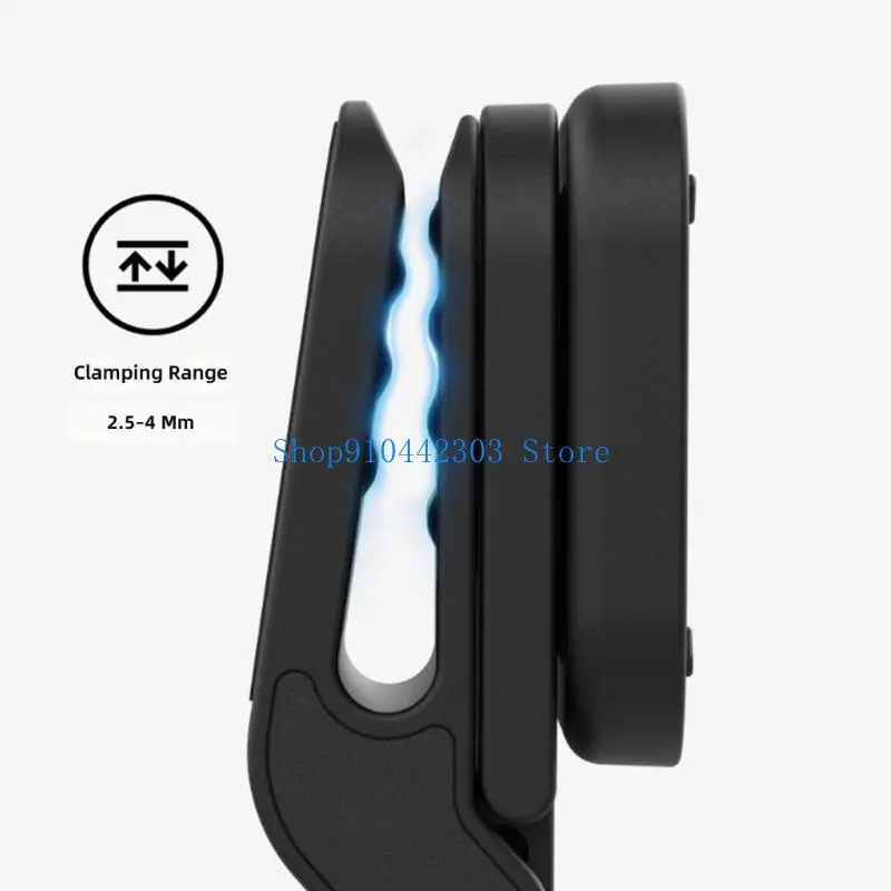 652F Lightweight Cap Mount For Go POV Photoshoots Anti Drop Mechanism Black