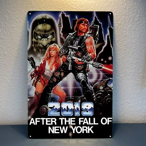 2019 nach dem Sturz von New York Movie Metal Poster - Blechschild - Größe: