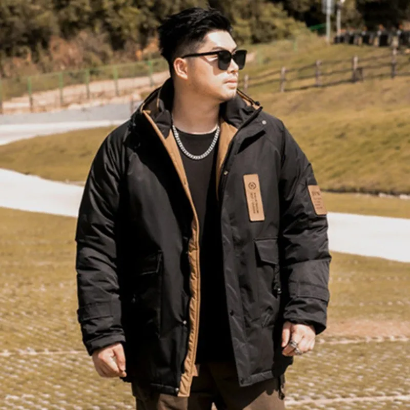 Winter Parkas Hoodies Men 10XL 9XL 8XL Plus Size Winter Coat Warm Popular Army Green Outdoor Loose Big Black Male Cargo Clothes