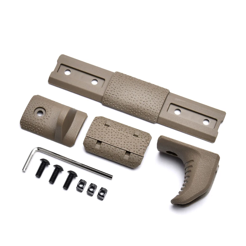 Taktisches Handstopp-Kit XTM Enhanced Rail Panels für 20 mm Picatinny Mlok Keymod kompatibel AR15 M4 Airsoft 4-teiliges Set BCM