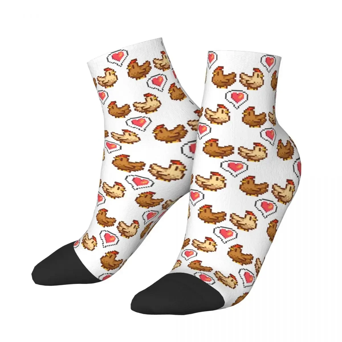 

Stardew Valley Chicken Love Socks Harajuku Super Soft Stockings All Season Socks Accessories for Man's Woman's Gifts