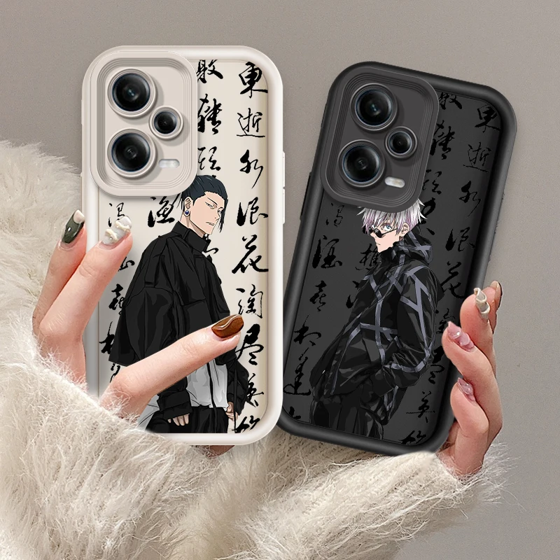 Anime J-Jujutsu K-Kaisen Cool Eye Ladder For Xiaomi Redmi Note 13 12 12C 11 11S 10 10C 10A 9C 9A Pro 5G Back Phone Case