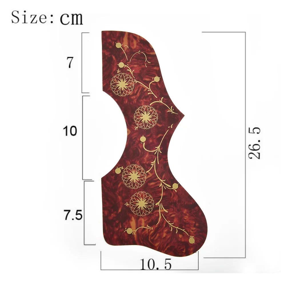 Acoustic Guitar Pickguard Replacement Designed for For EJ-200 SJ-200 Dreadnought Models Soundhole Mounted Celluloid PVC