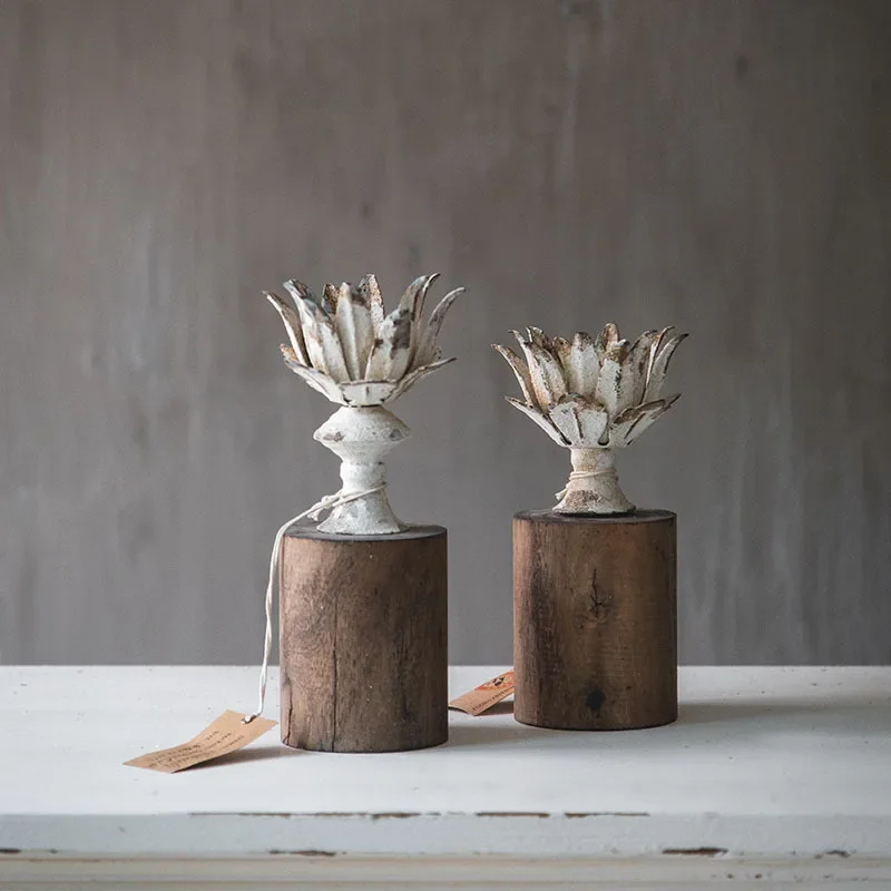 

Country retro old homestay restaurant table top creative metal birdcage candle holder European wrought iron decorative