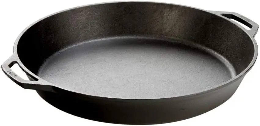 

17 Inch Pre-Seasoned Cast Iron Skillet with Dual Handles - Oven, Stove, Grill & Campfire Safe - Black