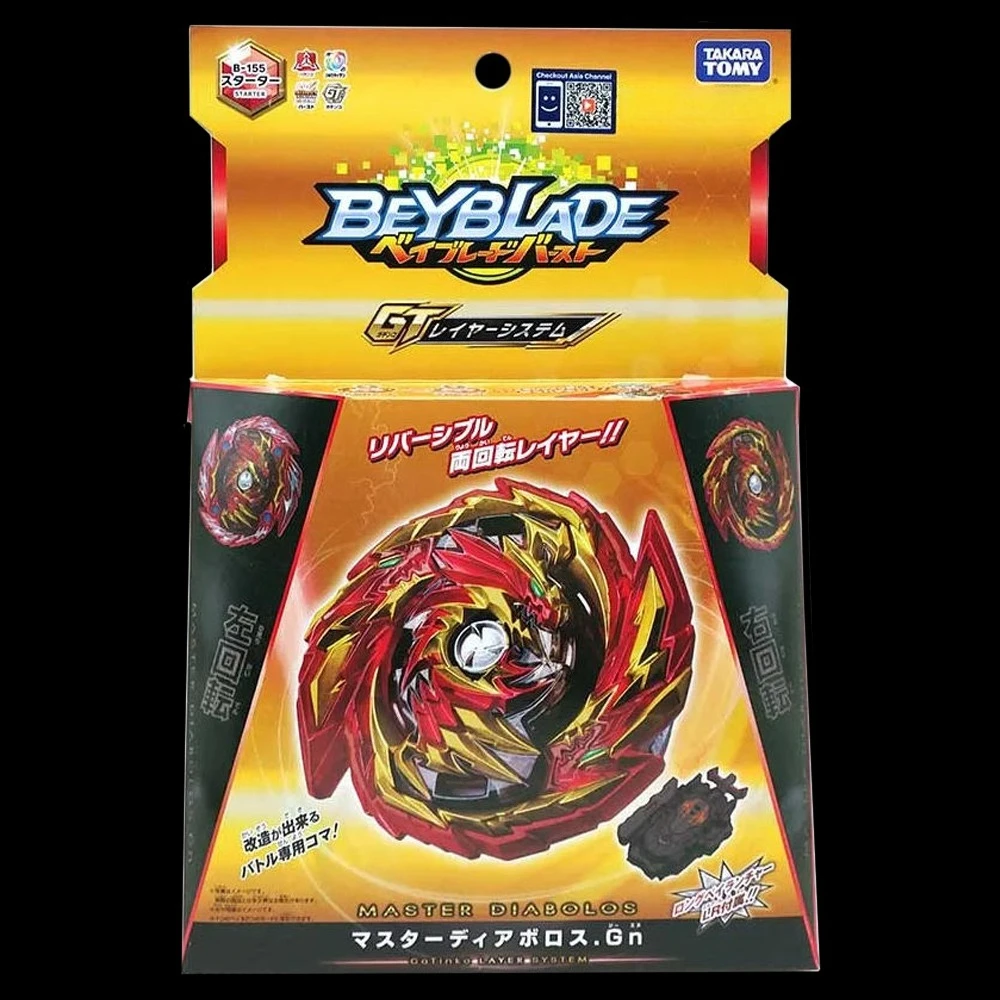 

Оригинальный стартовый набор TAKARA TOMY BEY Burst GT B-155 Master Diabolos.GN BLADE