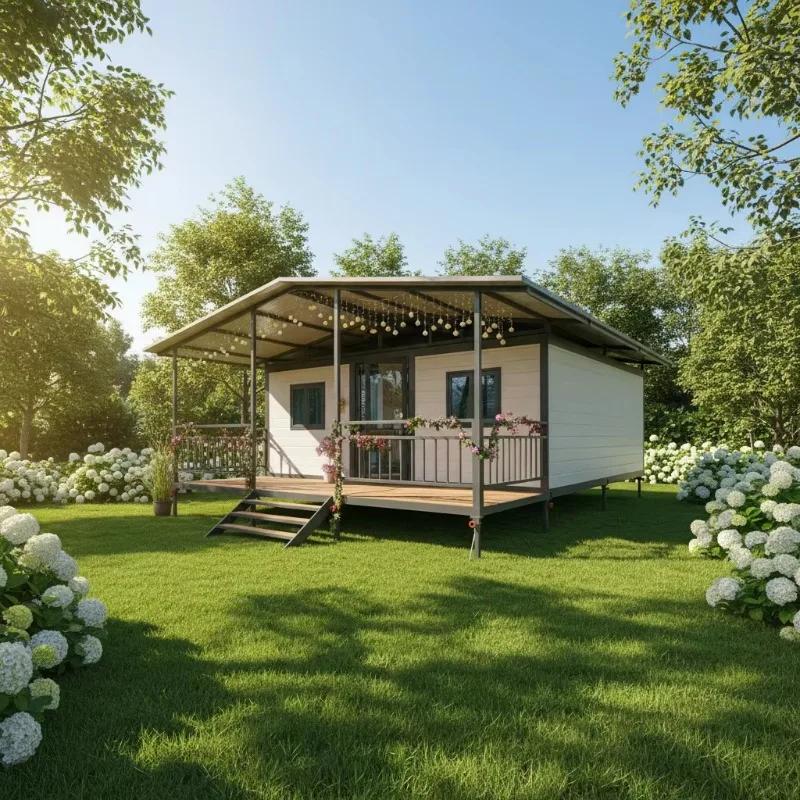20ft 40ft Expandable Container Homes Portable Prefab Modern Breathable Steel Sandwich Panel House for Hotel Apartment Customized