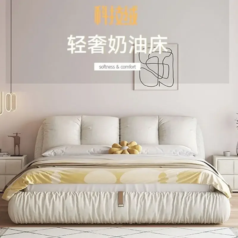 Lit double doux de luxe léger en tissu tatami simple