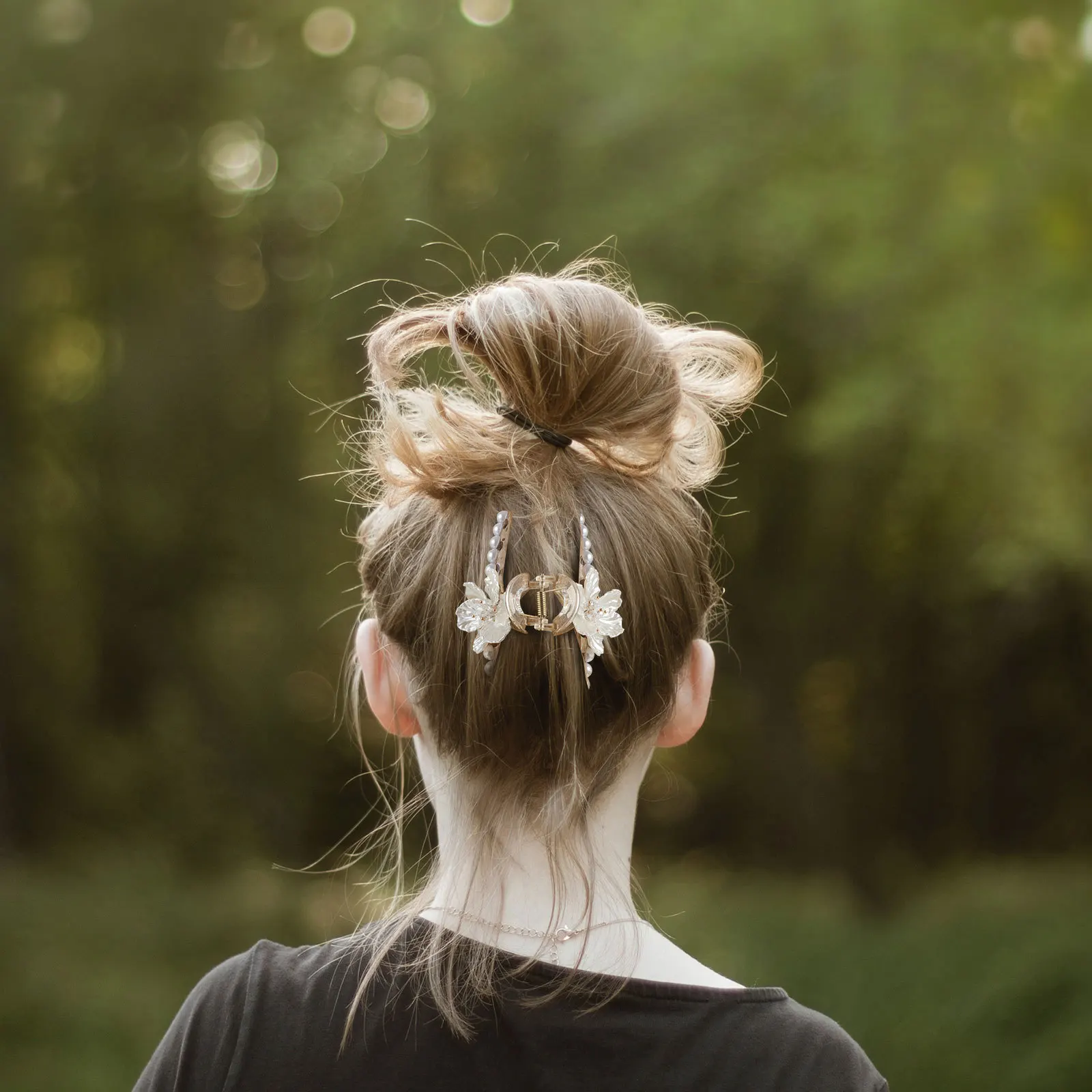 

Retro Flower Claw Clips Women Vintage Alloy Decorative Hairpins Elegant Simple Comfortable Daily Wear Fashion Accessories