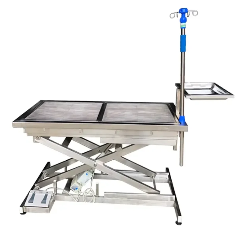 Factory Customized Dog and Pet Surgical Bed V-Top Electric Stainless Steel Veterinary Operating Table for Pets