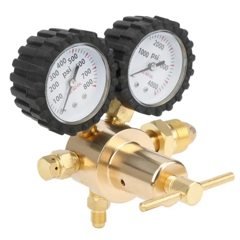 

Inch Flare Output Nitrogen Regulator Gauge Pressure Equipment Brass CGA580 Inlet Connection Gauges 0-600PSI CGA580 Inlet