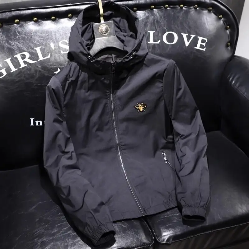 

Spring and summer hooded high-end light luxury multi-color jacket men's jacket spring and summer casual slim fit