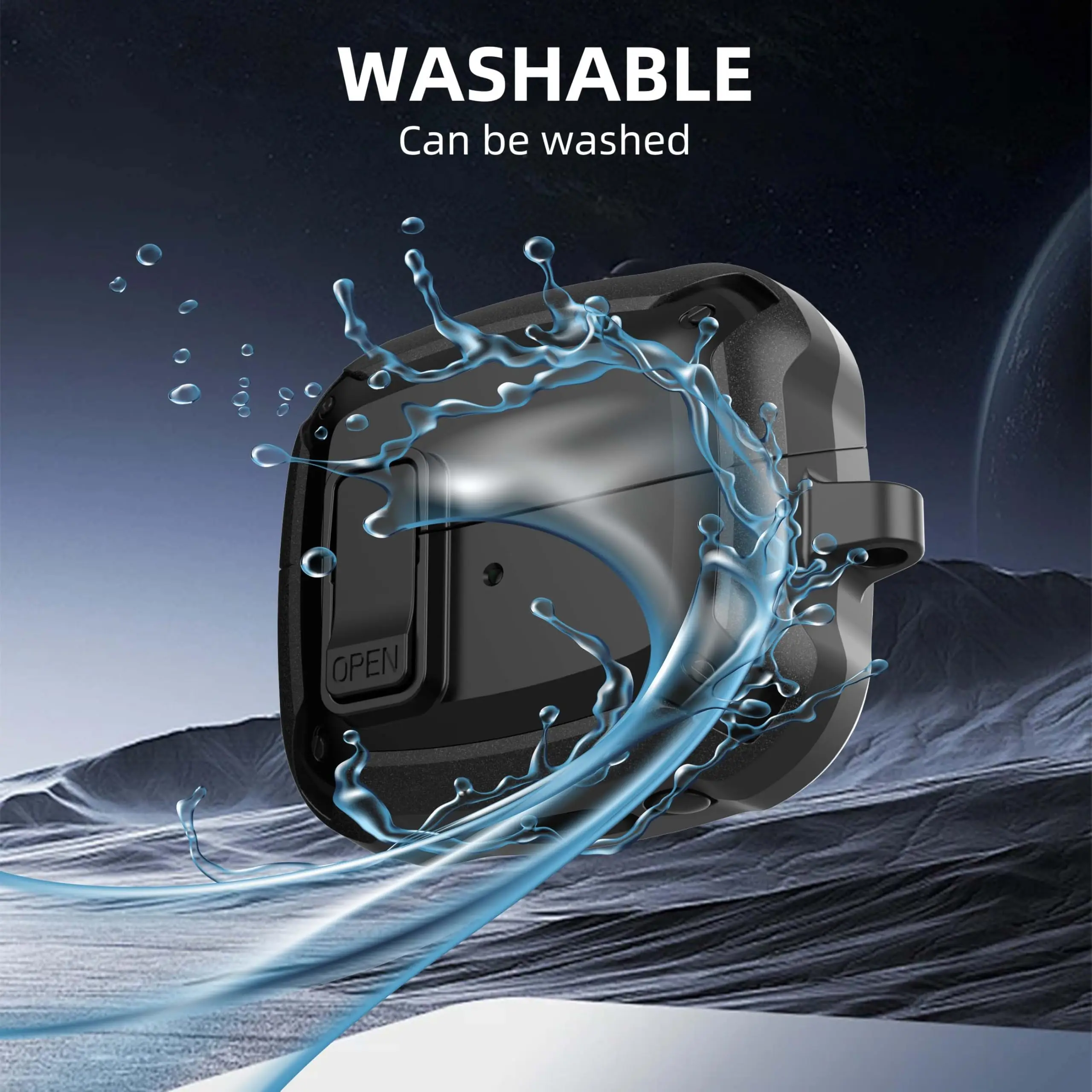 Segurança secuer lock caso do fone de ouvido para samsung galaxy buds 3 pro/buds 3 capa nova protetora sem fio bluetooth fone escudo