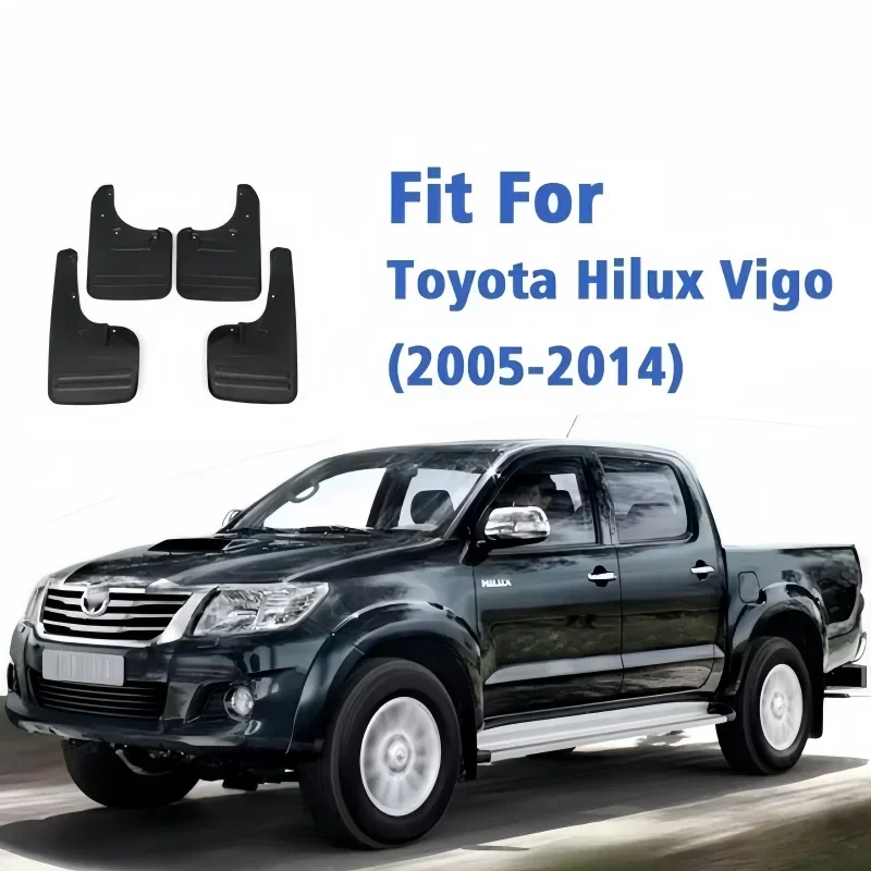 2005-2013 FOR Toyota Hilux VIGO REVO 4WD Mudguard Fender Mud Flaps Guard Splash Mudflaps Car Accessories Front Rear 4PCS