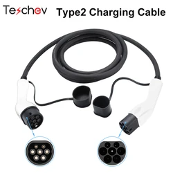 32A/16A type 2 to type 2 EV charging cable Electric car charger 1P/3P 3.6kW/7.2kW/11kw IEC 62196 EVSE kit EV cable