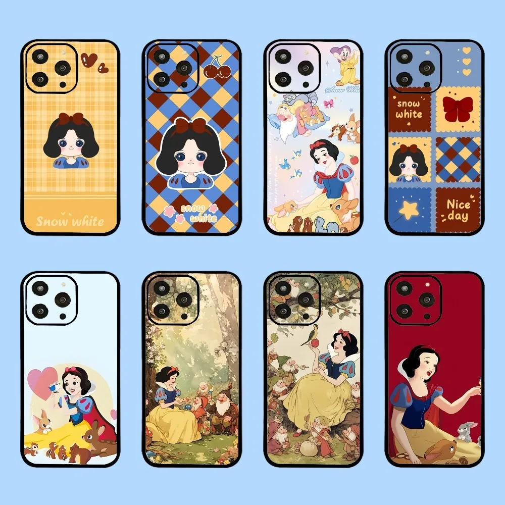 S-Snow White Princess Phone Case For Iphone 15 11 13 14 Pro Max 7 8 Plus X Xr Xs Max Se2020 12mini Cover Case