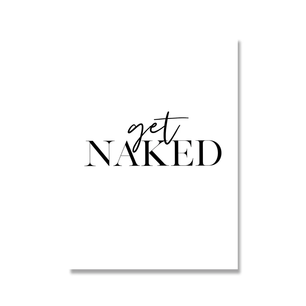 1pc frameless Canvas painting Good Vibes Prints Inspiring Quote Posters Get Naked Minimalist Canvas Painting Born to Shine Mo