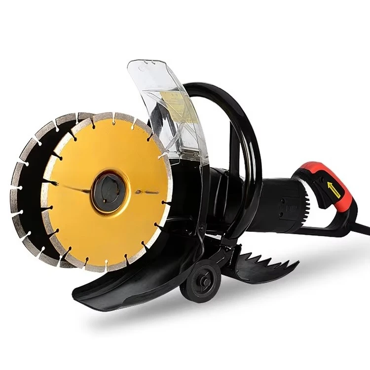 

220V Industrial Building Double Saw Blade Cutting Machine Wall Slotting Hole Hydropower Installation Concrete Slotting Machine