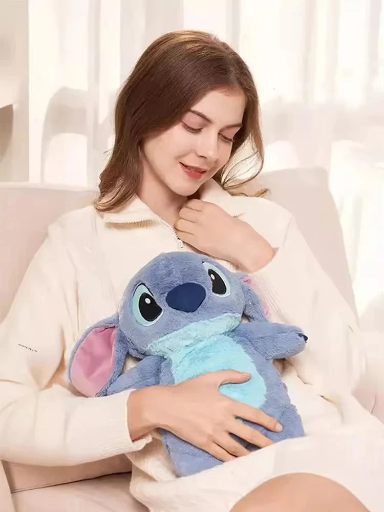 

Милый стежок Дамбо Винни, сумка для горячей воды с мягким чехлом, 800 мл, безопасная температура для облегчения менструального боли, подарок