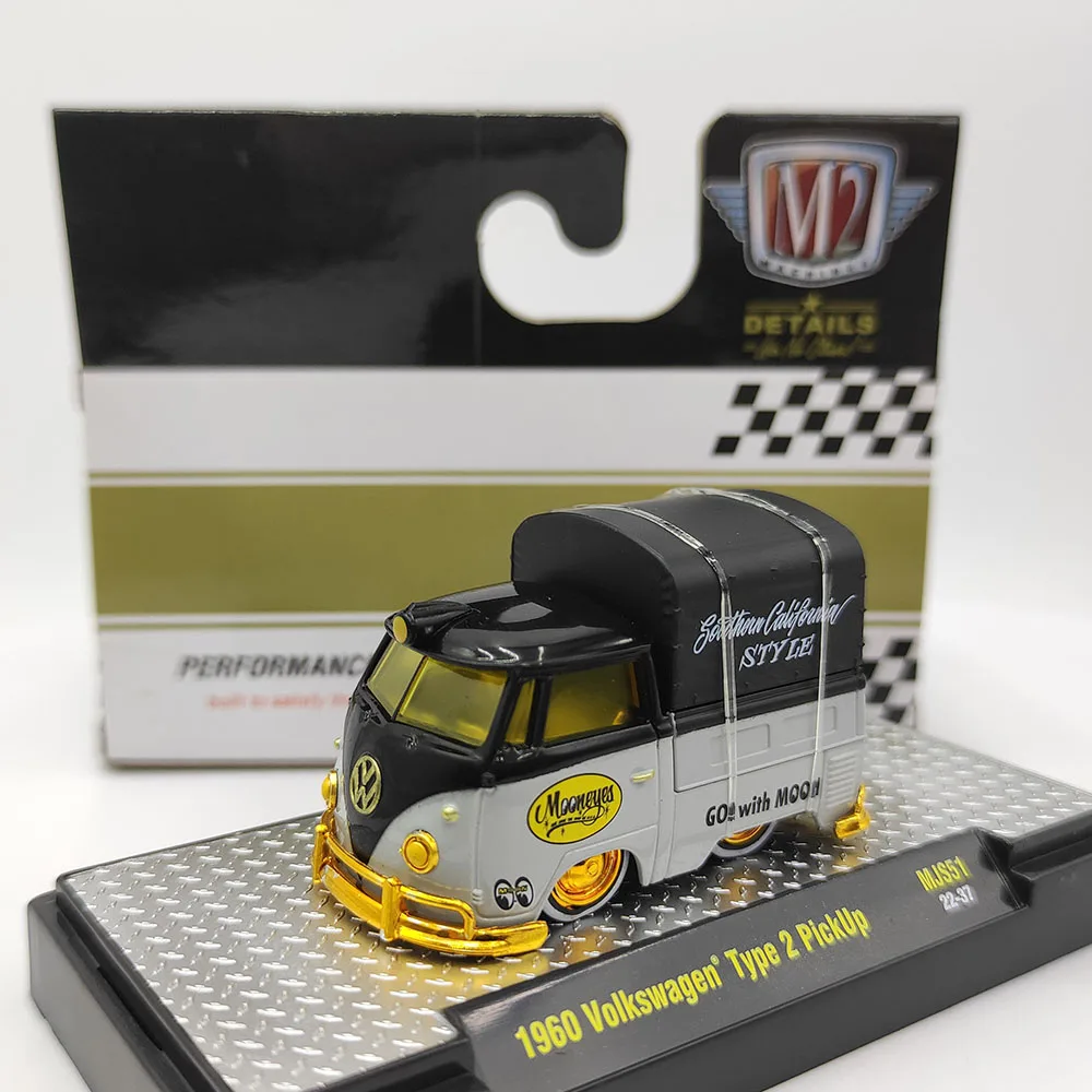 

Diecast M2 1/64 Scale 1960 Vw Type 2 Pickup Truck Simulation Alloy Car Model Collectible Toy Gift Souvenir Display