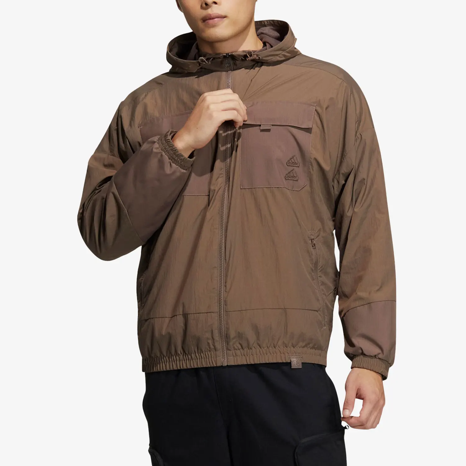 Adidas genuine new men's plush casual hooded jacket IA6961
