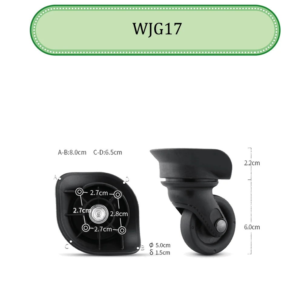 For Diplomat WJG17 Universal Wheel Replacement Suitcase Silent Smooth Shock Absorbing Durable Convenient Accessories CasterWheel