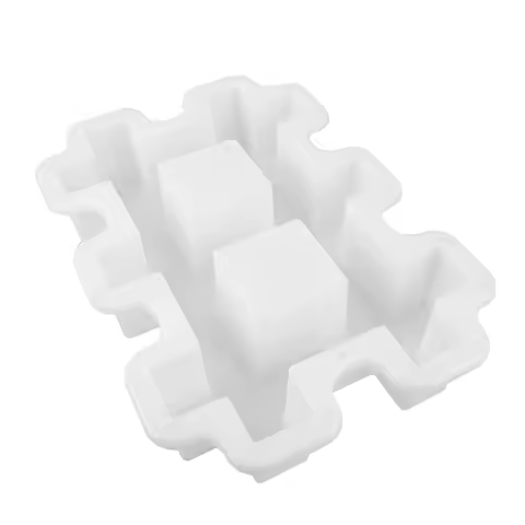 Double Grid Hollow Brick Mold for Concrete Paving Decorative Cement Brick Making Plaster Moulds Outdoor Garden Path Balcony