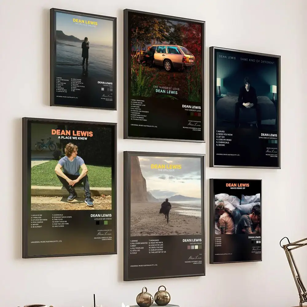 Singer D-Dean Lewis Poster Wall Art Prints for Living Room Bedroom Home Decor Decorative Pictures