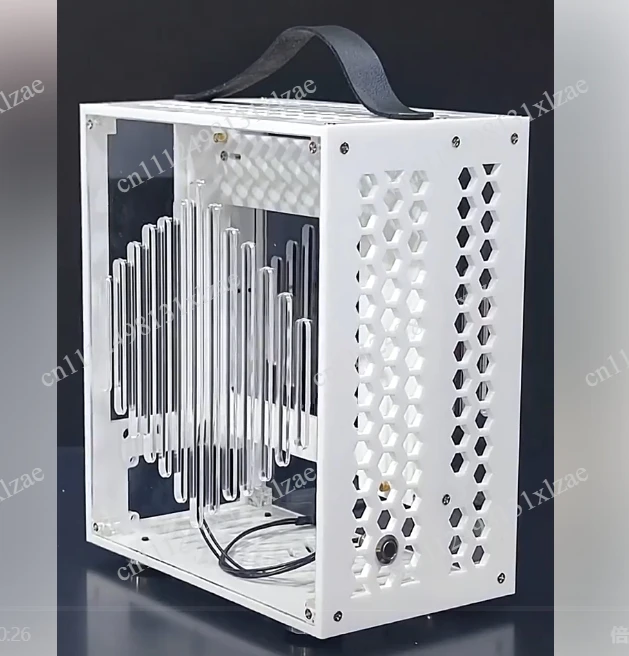 Mini Portable A4 Portable 1U Power Supply Mini Single Display Fully Transparent Side Transparent Small Main Case