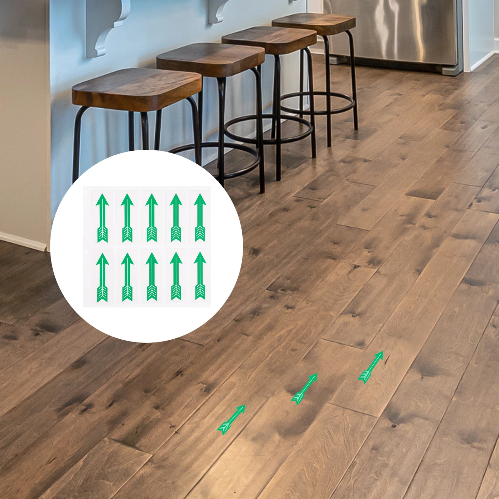 

10 Pcs Arrow Direction Sticker Pipeline Flow Decals Warning Sign Traffic Safety Labels Easy Use Quality Lightweight