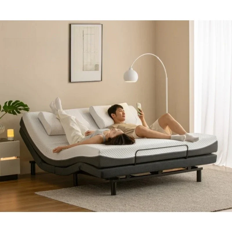Multifunctional zero gravity suspension bed, electric bed, liftable double solid wood bed