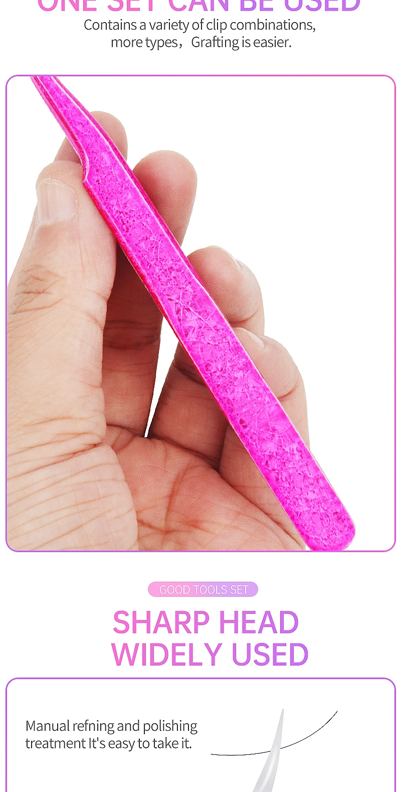 1 stücke Edelstahl Wimpern Pinzette Augenbraue Clip Eis Blume Design Hohe Präzision Lash Verlängerung Pinzette Make-Up-Tools – Detail 3