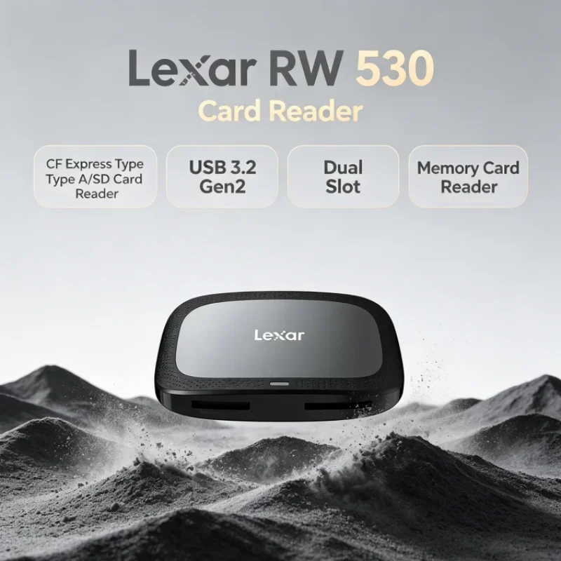Lexar CFexpress Type A / SD Memory Card Reader CFA Max 900MB/s Dual Slot SD Card Reader USB 3.2 Gen2 RW530