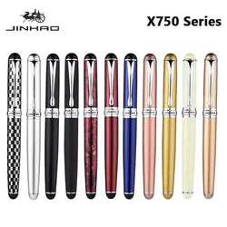 Jinhao X750 Fountain Pen Luxury Elegant Pens Medium Oblique Type Iraurita Nib Writing Pen Stationery Office School Supplies