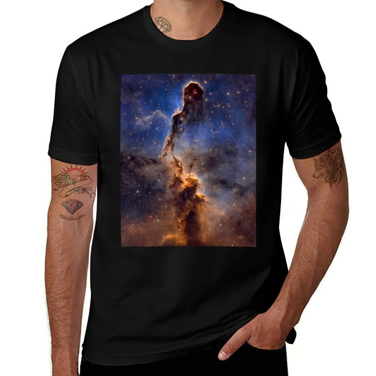 The Elephant's Trunk Nebula HD! T-Shirt Stain Resistant Casual Tee T-Shirt