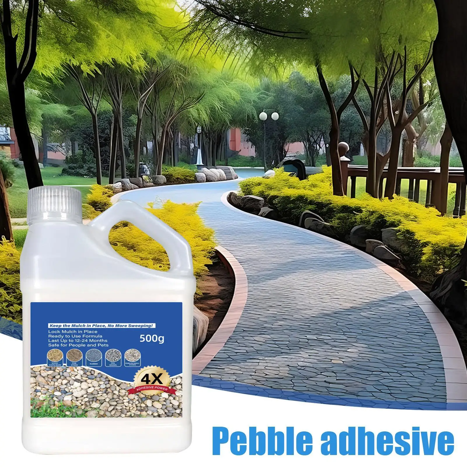 Rock Glue For Landscaping Rock Glue For Pea Gravel Strong Safe Binder Adhesive 500g For Stone Coverage Patios Yards