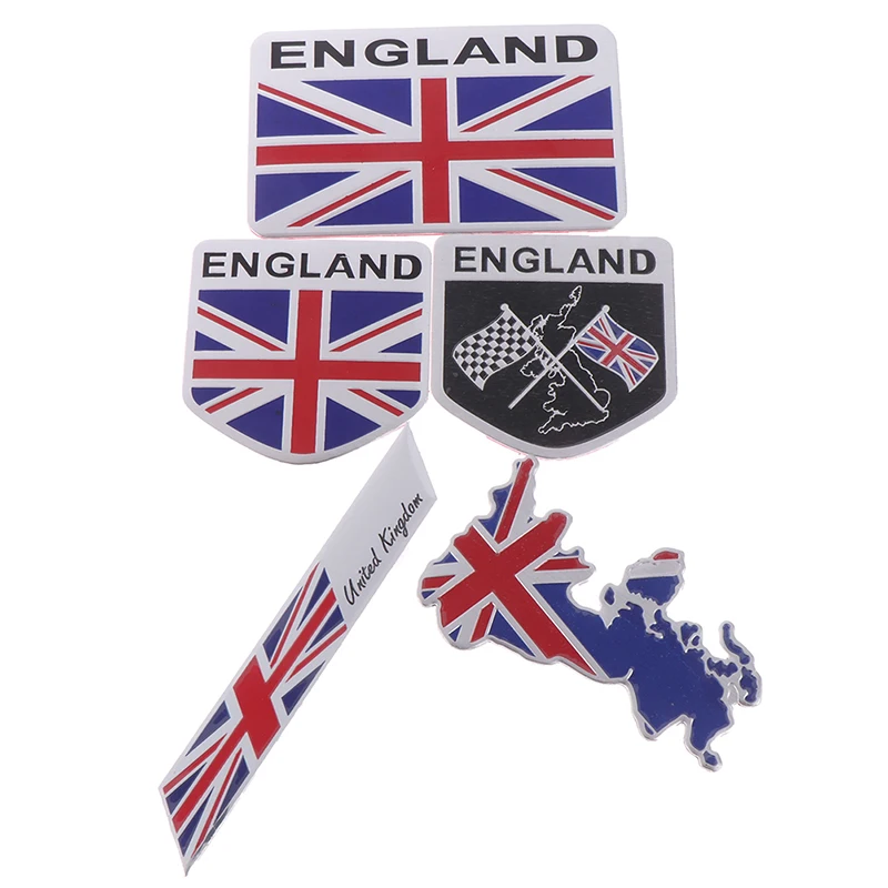 1Pc British flag logo emblem alloy badge car motorcycle decor stickers