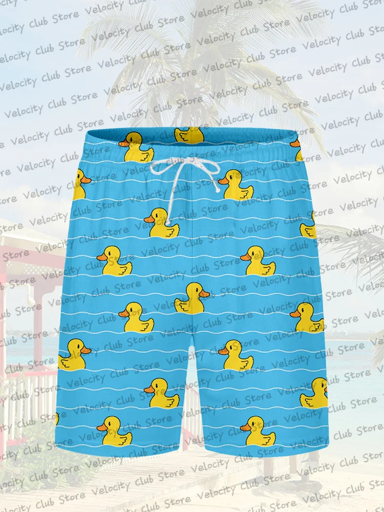 

Summer New Women's Beach Shorts Swimming Trunks Little Yellow Duck Beach Shorts Casual Holiday Swim Shorts Y2K Beach Shorts