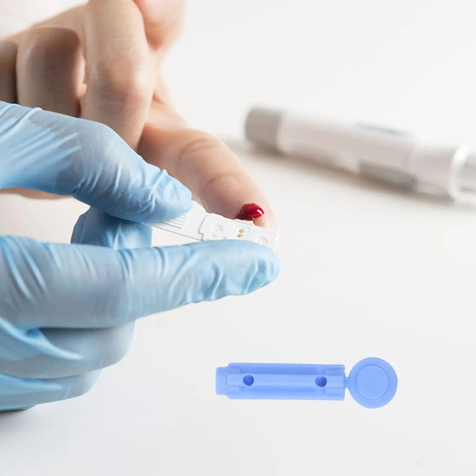 200 قطعة 23 جرام إبرة جمع الدم إبرة إراقة جمع إراقة الدم المتاح نقطة جهاز الفولاذ المقاوم للصدأ اختبار Lancet