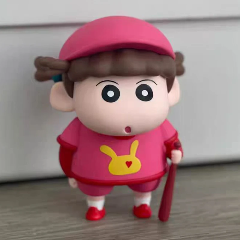 

15cm Crayon Shin Chan Nene Figurine Anime Kawaii Pink Sakurada Nene Action Figure Baseball Toy Qversion PVC Collection Doll Gift